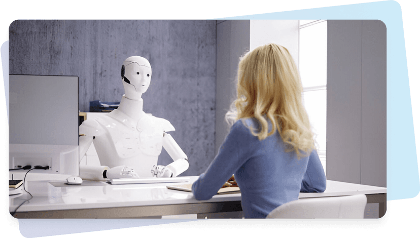 AI-moderated interview interface